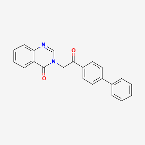 4(3H)-Quinazolinone, 3-(2-((1,1'-biphenyl)-4-yl)-2-oxoethyl)-