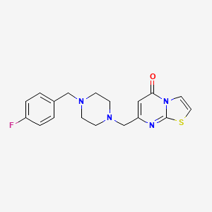 7-{[4-(4-FLUOROBENZYL)PIPERAZINO]METHYL}-5H-[1,3]THIAZOLO[3,2-A]PYRIMIDIN-5-ONE