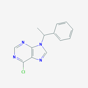 molecular formula C13H11ClN4 B053371 6-Chloro-9-(1-phenylethyl)purine CAS No. 112089-30-2