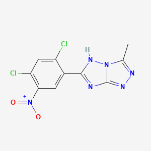 6-(2,4-dichloro-5-nitrophenyl)-3-methyl-5H-[1,2,4]triazolo[4,3-b][1,2,4]triazole