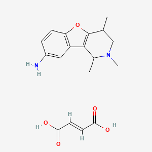 1,2,4-trimethyl-1,2,3,4-tetrahydro[1]benzofuro[3,2-c]pyridin-8-amine 2-butenedioate