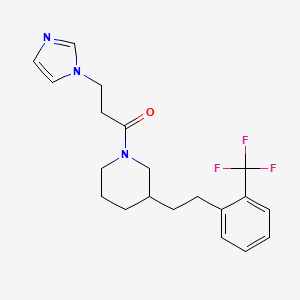 1-[3-(1H-imidazol-1-yl)propanoyl]-3-{2-[2-(trifluoromethyl)phenyl]ethyl}piperidine