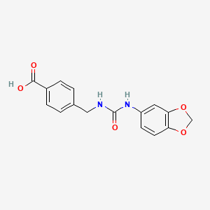 4-({[(1,3-benzodioxol-5-ylamino)carbonyl]amino}methyl)benzoic acid