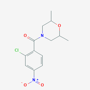 4-(2-chloro-4-nitrobenzoyl)-2,6-dimethylmorpholine