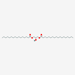 molecular formula C37H72O5 B053374 1-棕榈酰-3-硬脂酰-rac-甘油 CAS No. 17708-08-6