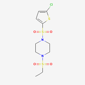 1-[(5-chloro-2-thienyl)sulfonyl]-4-(ethylsulfonyl)piperazine