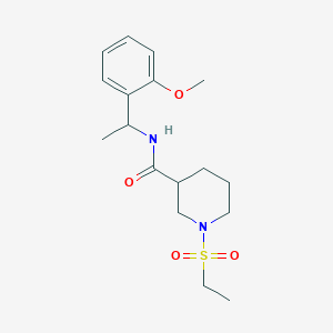 1-(ethylsulfonyl)-N-[1-(2-methoxyphenyl)ethyl]-3-piperidinecarboxamide