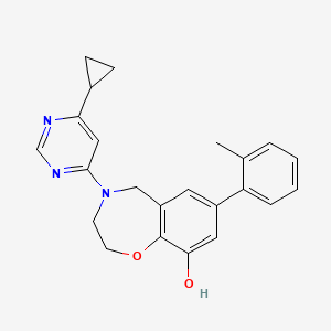 4-(6-cyclopropylpyrimidin-4-yl)-7-(2-methylphenyl)-2,3,4,5-tetrahydro-1,4-benzoxazepin-9-ol