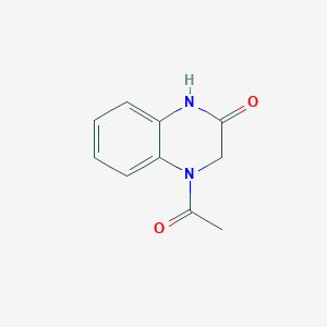 molecular formula C10H10N2O2 B053375 4-Acetyl-3,4-dihydroquinoxalin-2(1H)-one CAS No. 120589-86-8