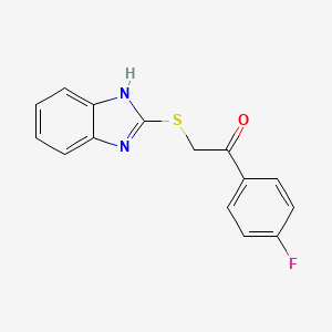 2-(1H-Benzimidazol-2-ylsulfanyl)-1-(4-fluorophenyl)ethanone