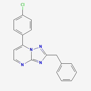 2-benzyl-7-(4-chlorophenyl)[1,2,4]triazolo[1,5-a]pyrimidine