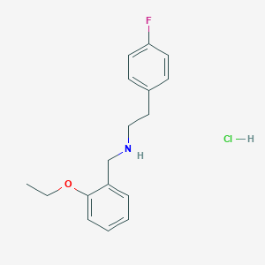 N-[(2-ethoxyphenyl)methyl]-2-(4-fluorophenyl)ethanamine;hydrochloride