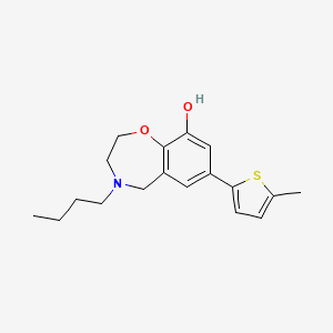 4-butyl-7-(5-methyl-2-thienyl)-2,3,4,5-tetrahydro-1,4-benzoxazepin-9-ol