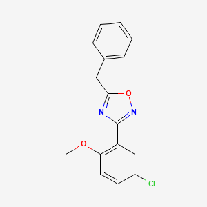 5-benzyl-3-(5-chloro-2-methoxyphenyl)-1,2,4-oxadiazole