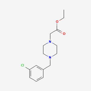 ETHYL 2-[4-(3-CHLOROBENZYL)PIPERAZINO]ACETATE