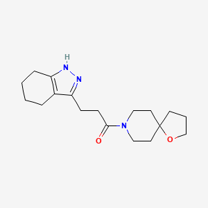 8-[3-(4,5,6,7-tetrahydro-1H-indazol-3-yl)propanoyl]-1-oxa-8-azaspiro[4.5]decane