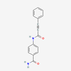 4-[(3-phenyl-2-propynoyl)amino]benzamide