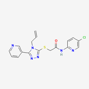 2-{[4-ALLYL-5-(3-PYRIDINYL)-4H-1,2,4-TRIAZOL-3-YL]SULFANYL}-N-(5-CHLORO-2-PYRIDINYL)ACETAMIDE