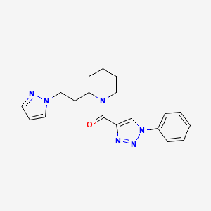 1-[(1-phenyl-1H-1,2,3-triazol-4-yl)carbonyl]-2-[2-(1H-pyrazol-1-yl)ethyl]piperidine