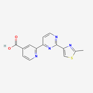 2-[2-(2-methyl-1,3-thiazol-4-yl)pyrimidin-4-yl]isonicotinic acid