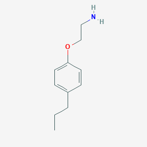 molecular formula C11H17NO B053379 2-(4-丙基苯氧基)乙胺 CAS No. 120351-95-3