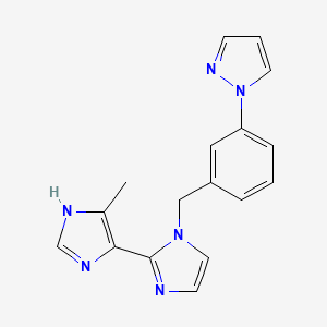 5'-methyl-1-[3-(1H-pyrazol-1-yl)benzyl]-1H,3'H-2,4'-biimidazole