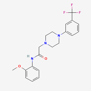 N-(2-methoxyphenyl)-2-{4-[3-(trifluoromethyl)phenyl]piperazin-1-yl}acetamide