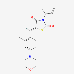 5-[2-methyl-4-(4-morpholinyl)benzylidene]-3-(1-methyl-2-propen-1-yl)-1,3-thiazolidine-2,4-dione