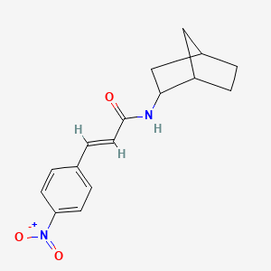 N-bicyclo[2.2.1]hept-2-yl-3-(4-nitrophenyl)acrylamide