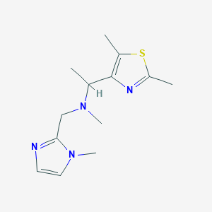 1-(2,5-dimethyl-1,3-thiazol-4-yl)-N-methyl-N-[(1-methyl-1H-imidazol-2-yl)methyl]ethanamine