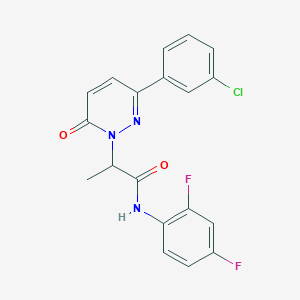 2-[3-(3-chlorophenyl)-6-oxo-1(6H)-pyridazinyl]-N-(2,4-difluorophenyl)propanamide