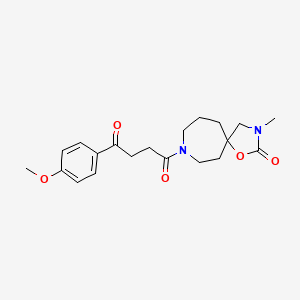 8-[4-(4-methoxyphenyl)-4-oxobutanoyl]-3-methyl-1-oxa-3,8-diazaspiro[4.6]undecan-2-one