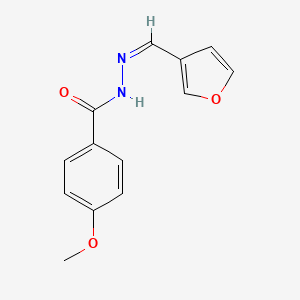 N-[(Z)-furan-3-ylmethylideneamino]-4-methoxybenzamide