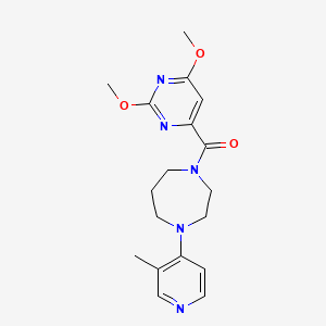 (2,6-Dimethoxypyrimidin-4-yl)-[4-(3-methylpyridin-4-yl)-1,4-diazepan-1-yl]methanone