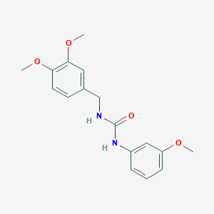 N-(3,4-dimethoxybenzyl)-N'-(3-methoxyphenyl)urea