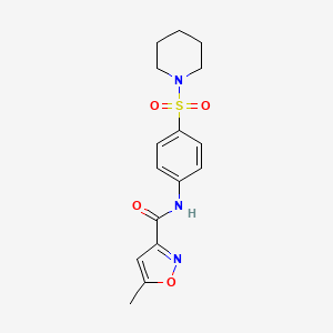 5-METHYL-N-[4-(PIPERIDINE-1-SULFONYL)PHENYL]-12-OXAZOLE-3-CARBOXAMIDE