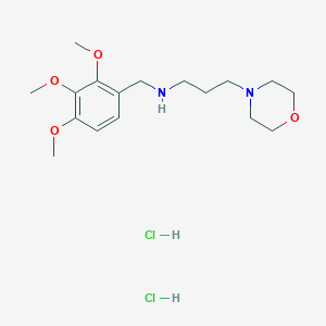 3-morpholin-4-yl-N-[(2,3,4-trimethoxyphenyl)methyl]propan-1-amine;dihydrochloride