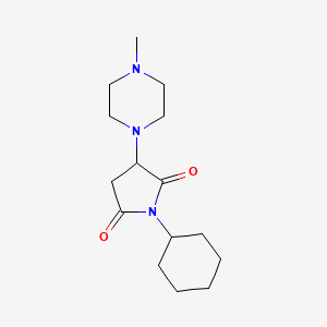 1-Cyclohexyl-3-(4-methylpiperazin-1-yl)pyrrolidine-2,5-dione