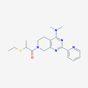 7-[2-(ethylthio)propanoyl]-N,N-dimethyl-2-pyridin-2-yl-5,6,7,8-tetrahydropyrido[3,4-d]pyrimidin-4-amine