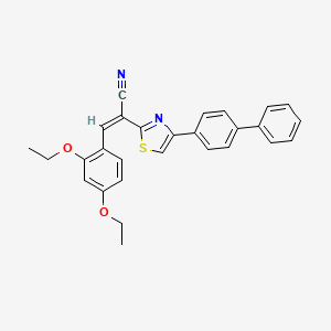 2-[4-(4-biphenylyl)-1,3-thiazol-2-yl]-3-(2,4-diethoxyphenyl)acrylonitrile