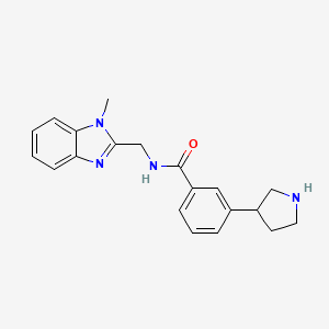 N-[(1-methyl-1H-benzimidazol-2-yl)methyl]-3-(3-pyrrolidinyl)benzamide dihydrochloride