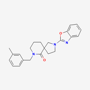 2-(1,3-benzoxazol-2-yl)-7-(3-methylbenzyl)-2,7-diazaspiro[4.5]decan-6-one