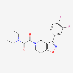 2-[3-(3,4-difluorophenyl)-6,7-dihydroisoxazolo[4,5-c]pyridin-5(4H)-yl]-N,N-diethyl-2-oxoacetamide