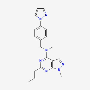 N,1-dimethyl-6-propyl-N-[4-(1H-pyrazol-1-yl)benzyl]-1H-pyrazolo[3,4-d]pyrimidin-4-amine