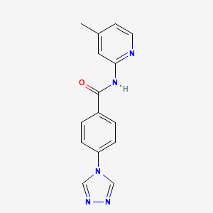 N-(4-methyl-2-pyridinyl)-4-(4H-1,2,4-triazol-4-yl)benzamide