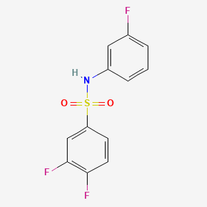 3,4-difluoro-N-(3-fluorophenyl)benzenesulfonamide