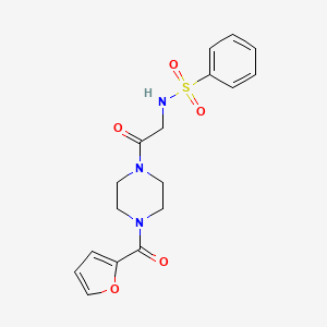 N-{2-[4-(2-furoyl)-1-piperazinyl]-2-oxoethyl}benzenesulfonamide