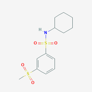 N-cyclohexyl-3-(methylsulfonyl)benzenesulfonamide