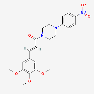 (E)-1-[4-(4-NITROPHENYL)PIPERAZINO]-3-(3,4,5-TRIMETHOXYPHENYL)-2-PROPEN-1-ONE