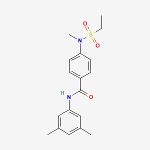 N-(3,5-dimethylphenyl)-4-[(ethylsulfonyl)(methyl)amino]benzamide